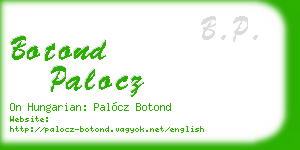 botond palocz business card