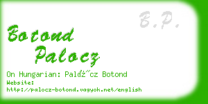 botond palocz business card